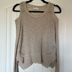 Womens Cold Shoulder Knit Top Size Small